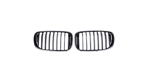 Grill BMW 7 G11 G12 pojedyncze żeberka Matt Black