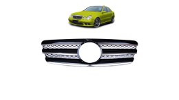Grill Mercedes-Benz E W211 S211 Chrome & Black