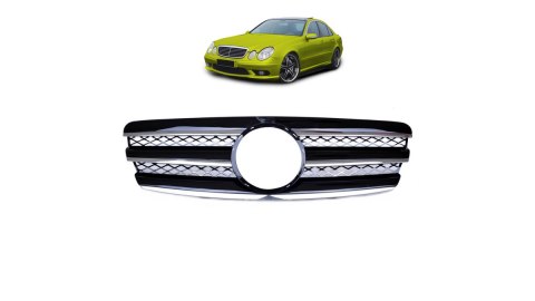 Grill Mercedes-Benz E W211 S211 Chrome & Black