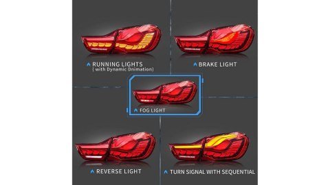 Lampy BMW 4 F32 F82 F33 F83 Tył Dynamic LED Red