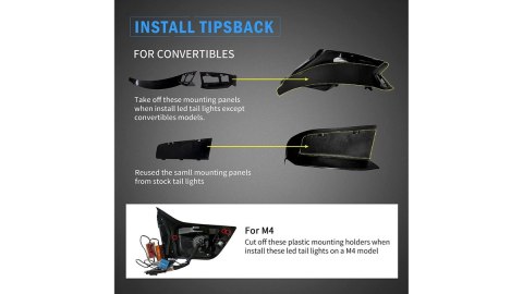 Lampy BMW 4 F32 F82 F33 F83 Tył Dynamic LED Smoke