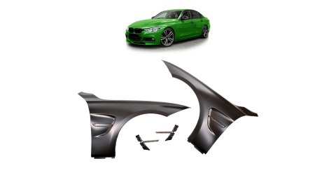 Błotniki BMW 3 F30 F31 Przód Black