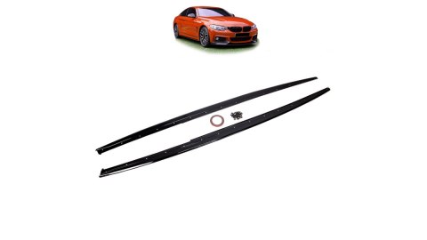 Dokładka BMW 4 F32 F33 F36 Progi Gloss Black