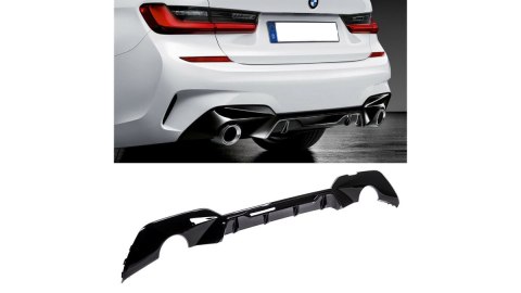 Dyfuzor BMW 3 G20 G21 Tył Gloss Black