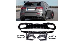 Dyfuzor Mercedes-Benz A W177 Tył Gloss Black