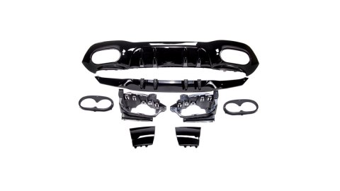 Dyfuzor Mercedes-Benz A W177 Tył Gloss Black