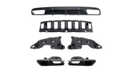 Dyfuzor Mercedes-Benz C C205 A205 Cabrio Tył z końcówkami black