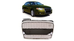 Grill Audi A4 B7 Chrome & Gloss Black