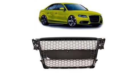 Grill Audi A4 B8 Gloss Black