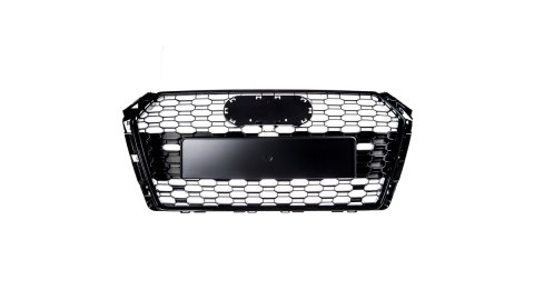 Grill Audi A4 B9 Gloss Black PDC