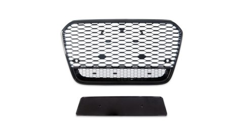 Grill Audi A6 C7 Gloss Black