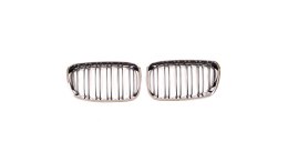 Grill BMW 1 F20 F21 podwójne żeberka Chrome & Black