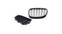 Grill BMW 1 F20 F21 podwójne żeberka Matt Black