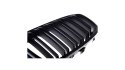 Grill BMW 1 F20 F21 podwójne żeberka Matt Black