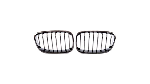 Grill BMW 1 F20 F21 pojedyncze żeberka Carbon Look