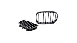 Grill BMW 1 F20 F21 pojedyncze żeberka Carbon Look