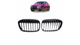 Grill BMW X1 F48 pojedyncze żeberka Gloss Black