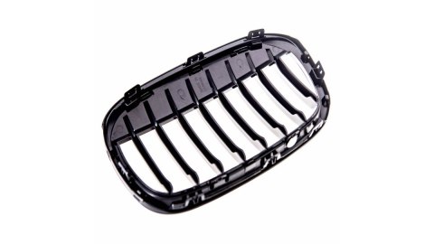 Grill BMW X1 F48 pojedyncze żeberka Gloss Black