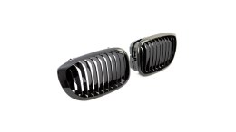 Grill BMW 3 E46 Facelift pojedyncze żeberka Gloss Black