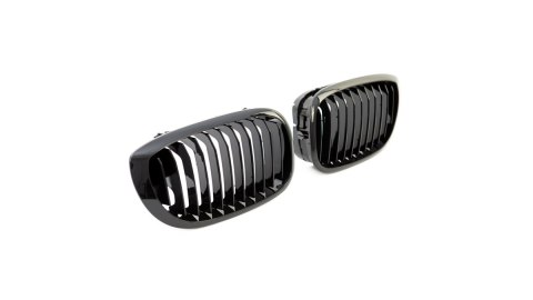 Grill BMW 3 E46 Facelift pojedyncze żeberka Gloss Black