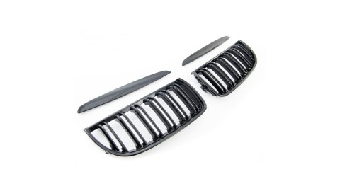 Grill BMW 3 E90 E91 podwójne żeberka Gloss Black