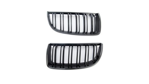 Grill BMW 3 E90 E91 podwójne żeberka Gloss Black