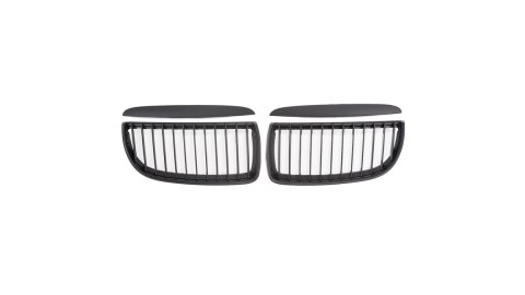 Grill BMW 3 E90 E91 pojedyncze żeberka Matt Black