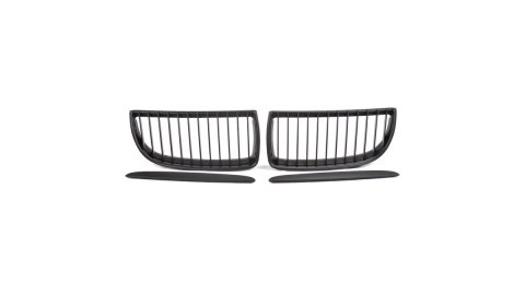 Grill BMW 3 E90 E91 pojedyncze żeberka Matt Black