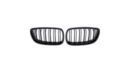 Grill BMW 3 E92 E93 podwójne żeberka Matt Black
