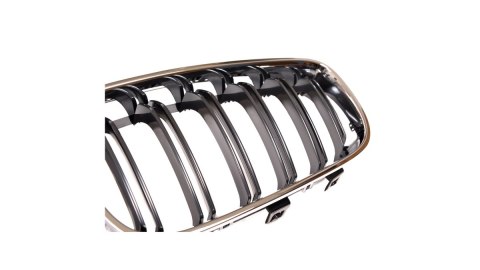 Grill BMW 3 F34 podwójne żeberka Chrome & Black