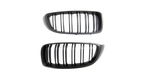 Grill BMW 4 F32 F82 F33 F83 F36 podwójne żeberka Matt Black