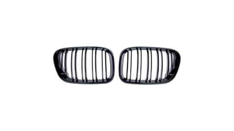 Grill BMW X5 E53 podwójne żeberka Gloss Black