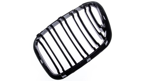 Grill BMW X5 E53 podwójne żeberka Gloss Black