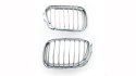 Grill BMW X5 E53 pojedyncze żeberka Chrome