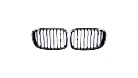 Grill BMW 5 F07 pojedyncze żeberka Gloss Black