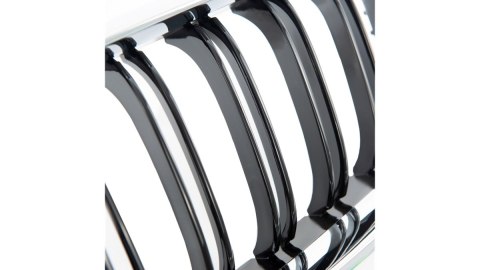 Grill BMW 6 F13 F12 F06 podwójne żeberka Chrome & Black
