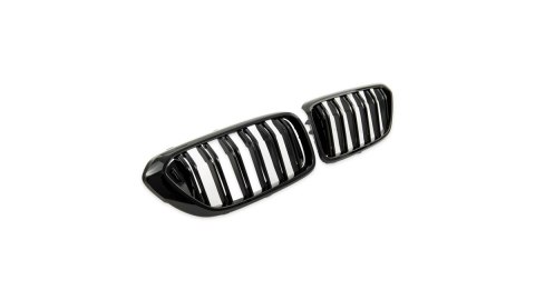 Grill BMW 6 G32 podwójne żeberka Gloss Black