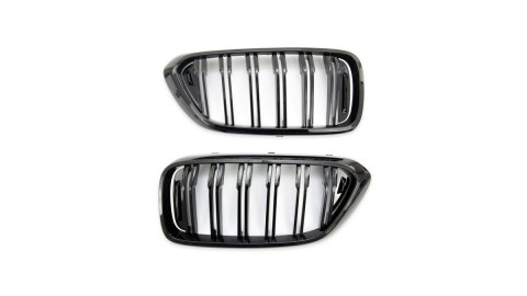 Grill BMW 6 G32 podwójne żeberka Gloss Black