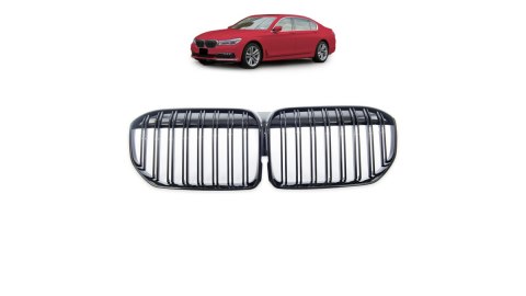 Grill BMW 7 G11 G12 Facelift podwójne żeberka Gloss Black