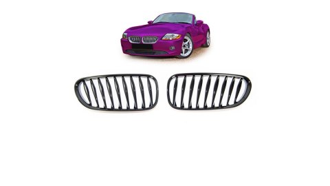 Grill BMW Z4 E85 E86 pojedyncze żeberka Gloss Black
