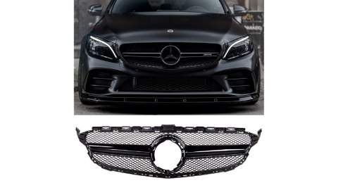 Grill Mercedes-Benz C W205 S205 A205 C205 Facelift Black A-Type