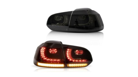 Lampy Volkswagen Golf VI Tył Dynamic LED Smoke