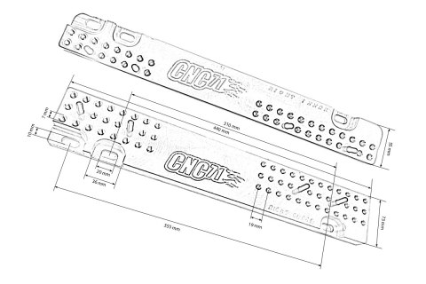 Mocowanie fotela BMW E36 Alu Str. Pasażera