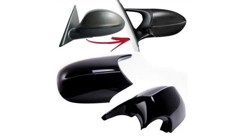 Nakładki lusterek BMW 1 E81 E82 E87 E88 3 E90 E91 E92 E93 Facelift Gloss Black