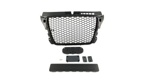 Grill Audi A3 8P Facelift Gloss Black PDC