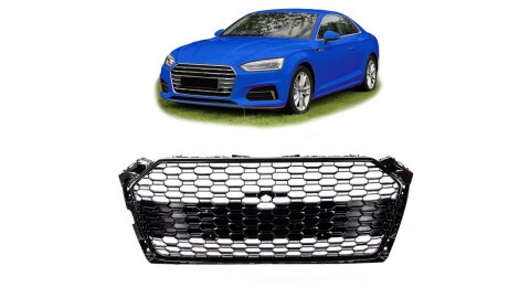 Grill Audi A5 F5 Gloss Black
