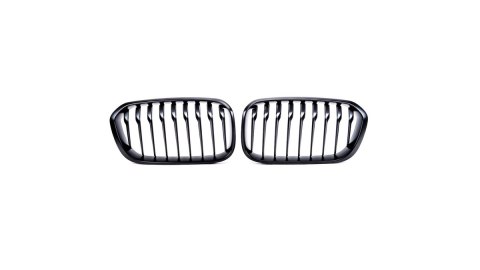 Grill BMW 1 F20 F21 Facelift pojedyncze żeberka Matt Black