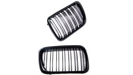 Grill BMW 3 E36 Facelift Compact podwójne żeberka Gloss Black