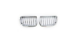 Grill BMW 3 E46 Compact pojedyncze żeberka Chrome