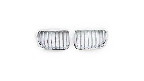 Grill BMW 3 E46 Compact pojedyncze żeberka Chrome